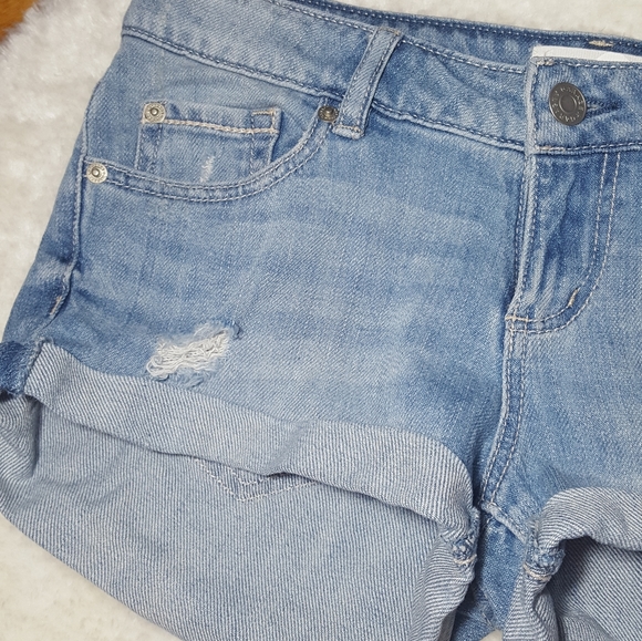 Garage Light Blue Wash Flirty Shorts - Picture 4 of 11